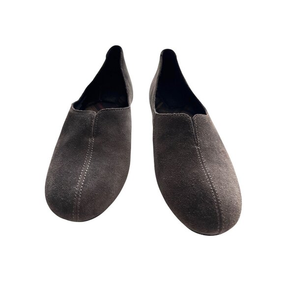 Born Chan Suede Slip-On Flats Brown Comfortable Round Toe Casual Shoes Size 9.5 - Picture 4 of 9